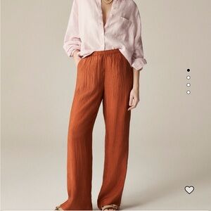 Stratus pant in textured satin